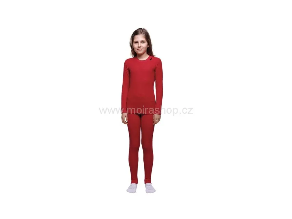 MOIRA MONO dětské dl. nohavice červená vel. 130 Originální