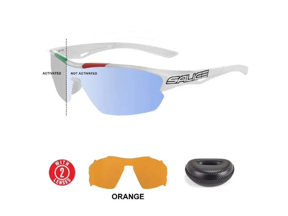 Víkendová Akce brýle SALICE 011ITARWX white/RWX/orange
