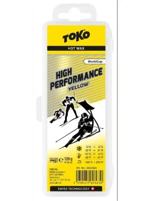 vosk TOKO High Performance 120g yellow 0/-6°C Nejprodávanější