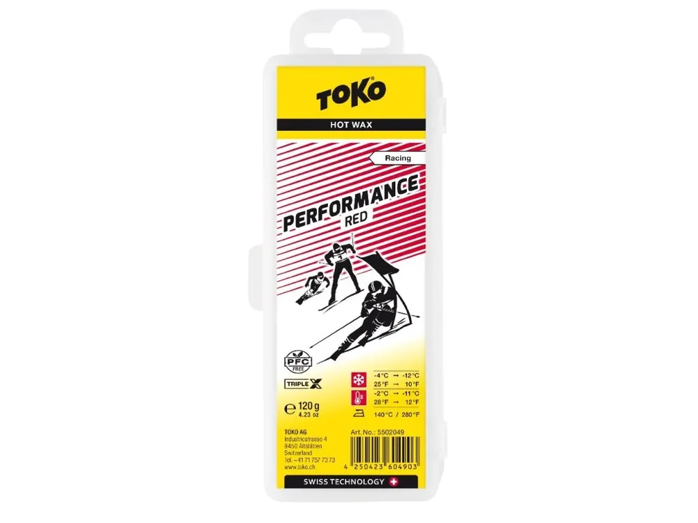 Tovární Cena vosk TOKO TripleX Performance 120g red -4/-12°C