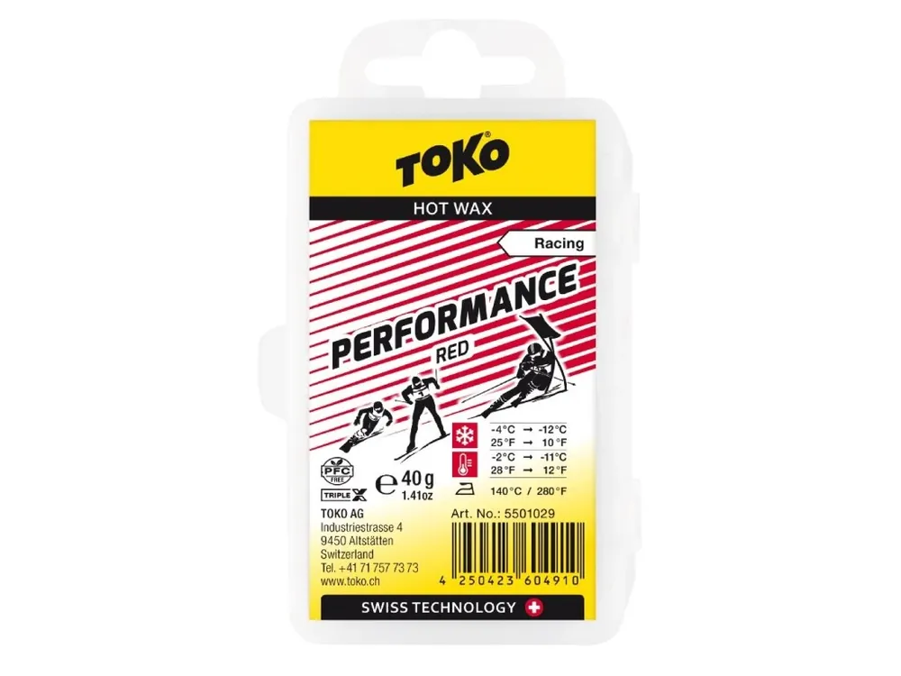 Nejprodávanější vosk TOKO TripleX Performance 40g red -4/-12°C