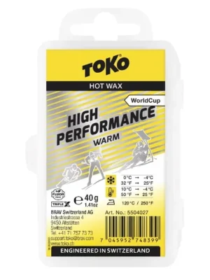 vosk TOKO TripleX WC HP 40g žlutý 0/-4°C Tovární Cena