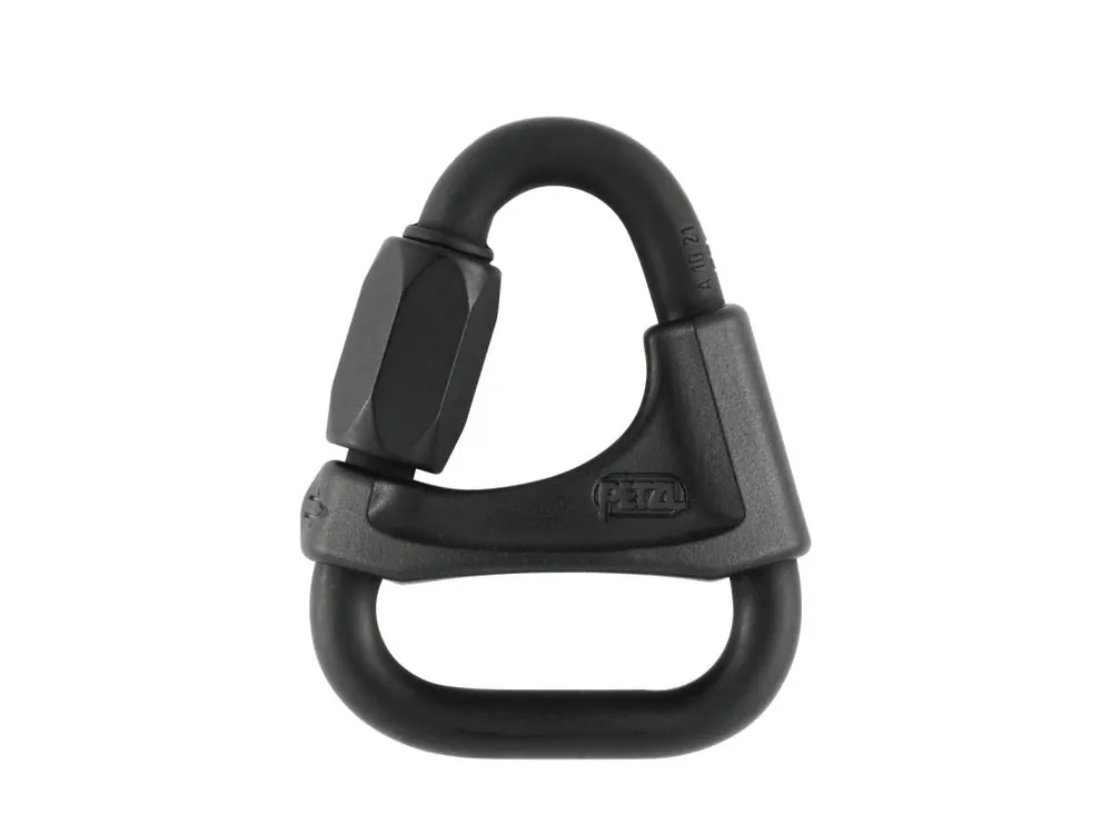 Petzl DELTA N 8 ČERNÁ šroubovací spojka s dělící příčkou Super Cena