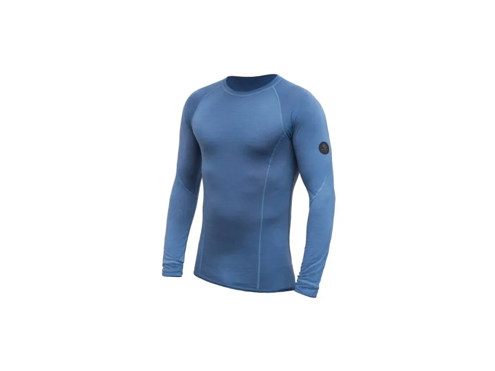 Víkendová Akce SENSOR MERINO AIR pánské triko dl.rukáv riviera blue