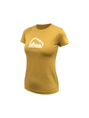 Akce SENSOR MERINO AIR SUMMIT dámské triko kr.rukáv mustard