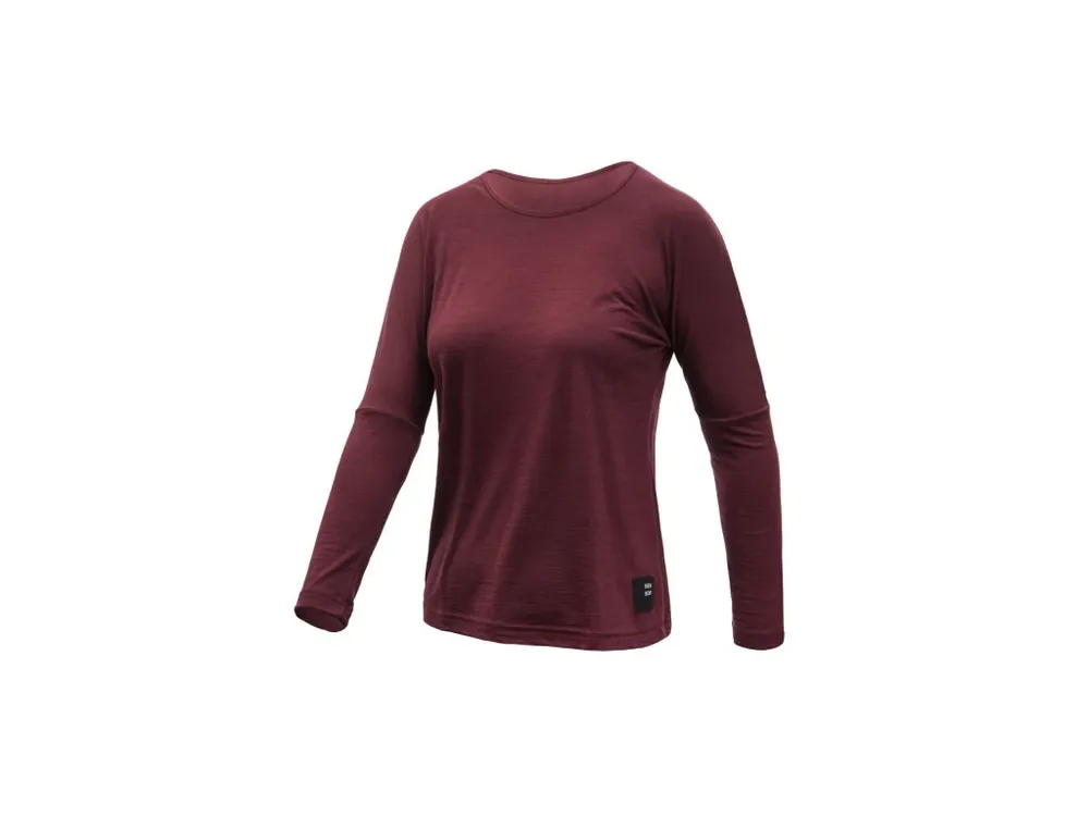 Super Cena SENSOR MERINO AIR traveller dámské triko dl.rukáv port red