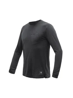 SENSOR MERINO AIR traveller pánské triko dl.rukáv černá Novinka