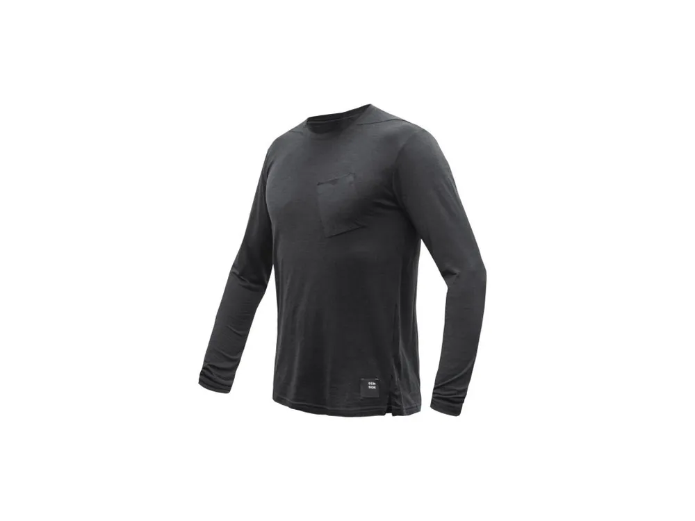 SENSOR MERINO AIR traveller pánské triko dl.rukáv černá Novinka