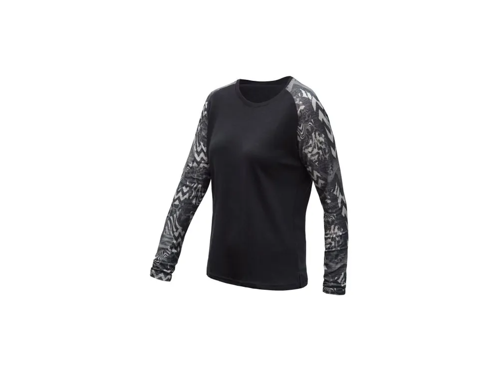 Horká Nabídka SENSOR MERINO BLEND IMPRESS dámské triko dl.rukáv černá/zebra