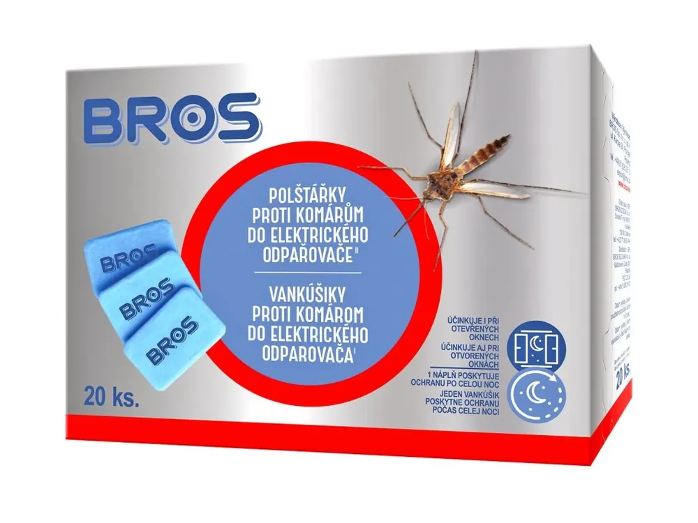 Polštářky Bros proti komárům do elektrického odpařovače Tovární Cena