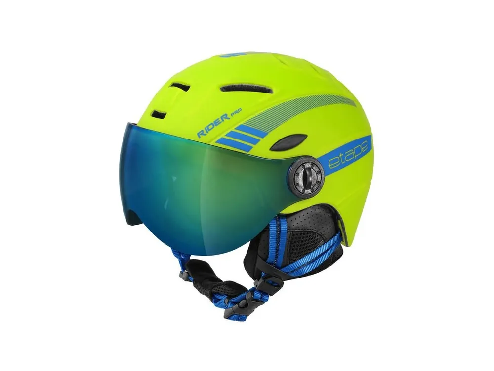 Etape - dětská přilba RIDER PRO, limeta/modrá mat Finální Výprodej