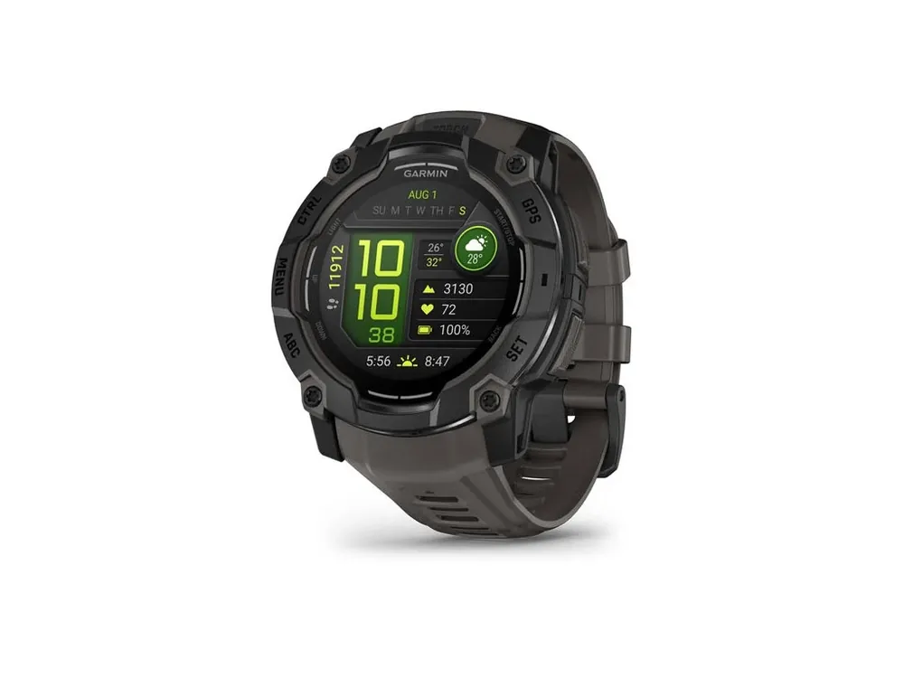 Značkový Garmin Instinct 3 – 50 mm, AMOLED, Black s charcoal páskem