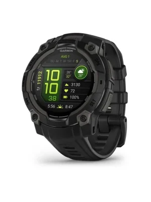 Autentický Garmin Instinct 3 – 45 mm, AMOLED, Černé s černým páskem