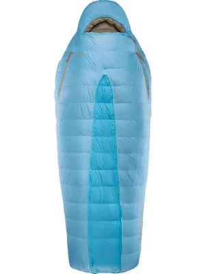 Značkový Thermarest BOOST 650 20F/-6C Morning Blue péřový spacák světlemodrý