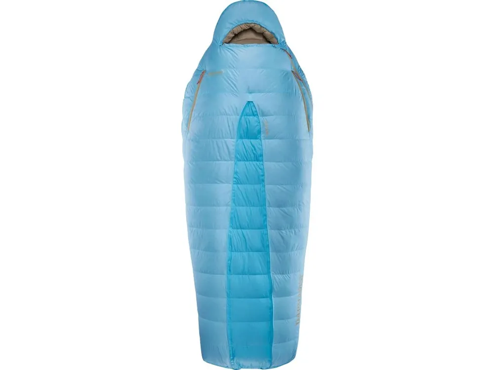 Značkový Thermarest BOOST 650 20F/-6C Morning Blue péřový spacák světlemodrý