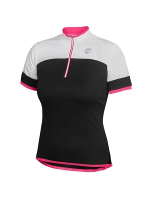 Etape - dámský dres CLARA, černá/růžová Víkendová Akce