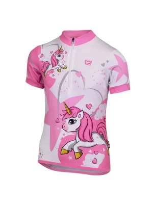 Etape - dětský dres RIO, bílá/růžová Autentický