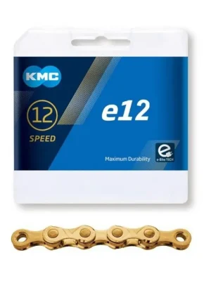 řetěz KMC E-12 gold 130 článků box Víkendová Akce