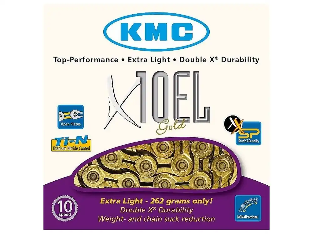 řetěz KMC X-10 EL gold light 114 článků Přímo Od Výrobce
