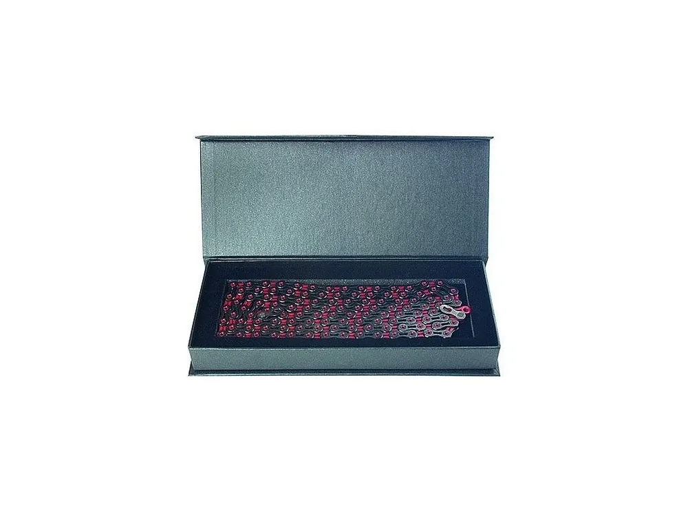 řetěz KMC X-10 SL DLC black-red 116 článků Omezená Nabídka