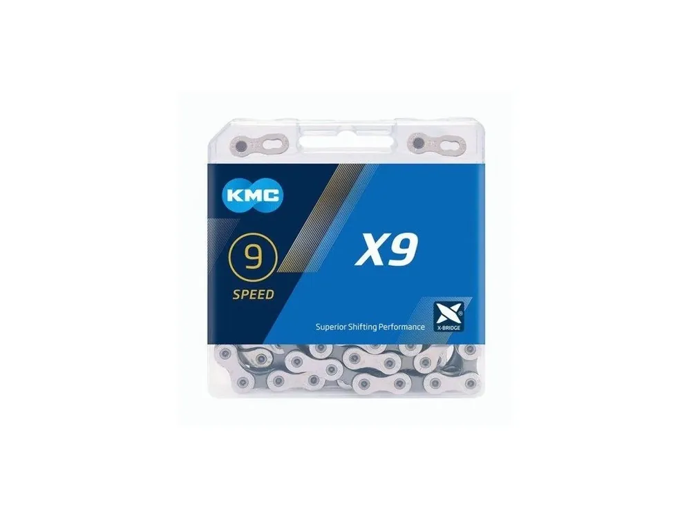 Originální řetěz KMC X-9 silver/grey 114 článků box