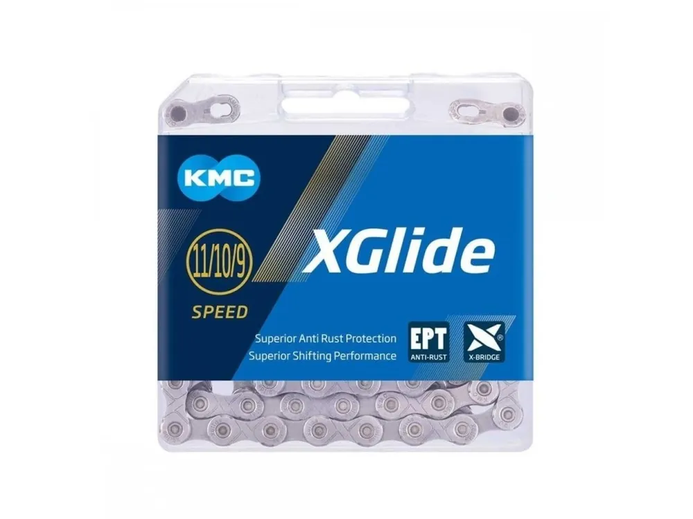 Nakupujte Hned řetěz KMC X-Glide Cues X EPT 9-11sp silver 126 člá