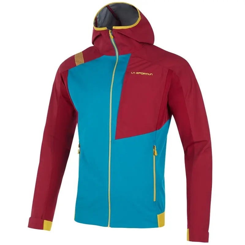 La Sportiva bunda MACNAS SOFTSHELL Jacket Men, crystal/sangria Akce