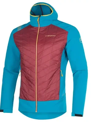 Objednat Nyní La Sportiva bunda KAP HYBRID HOODY Men, sangria/crystal