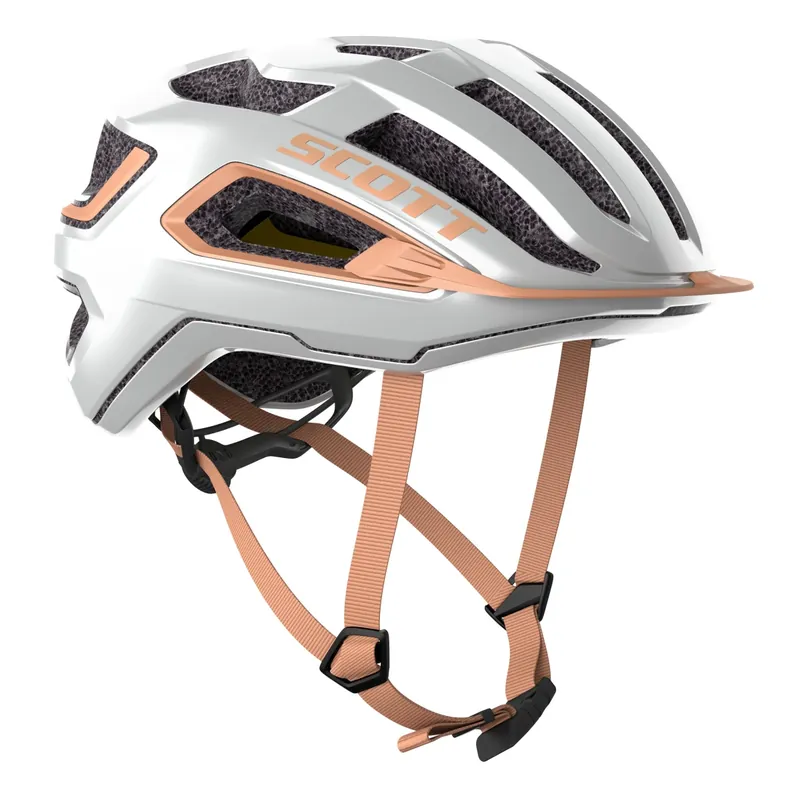 Přímo Od Výrobce Scott přilba na kolo Arx Plus, white/rose beige