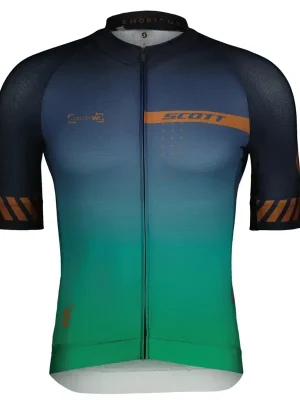 Dokud Zásoby Vydrží Scott Jersey M‘s RC Pro SS, dark blue/bread brown