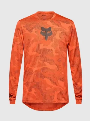 Fox cyklo dres Ranger Tru Dri LS Jersey, Blood Orange Nízká Cena