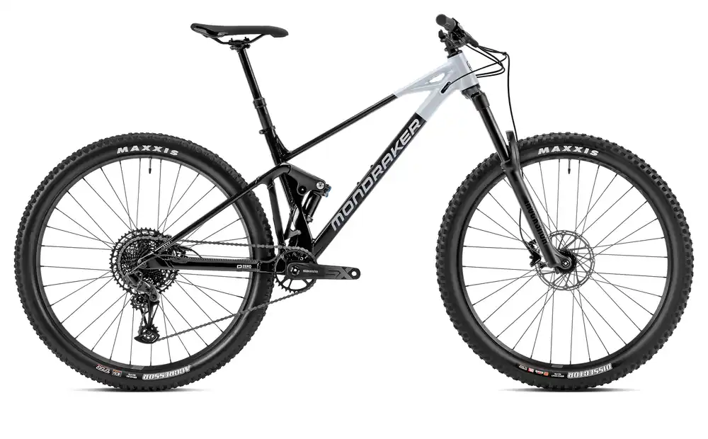 Mondraker celoodpružené kolo Raze, Black/Dirty White Cenová Bomba