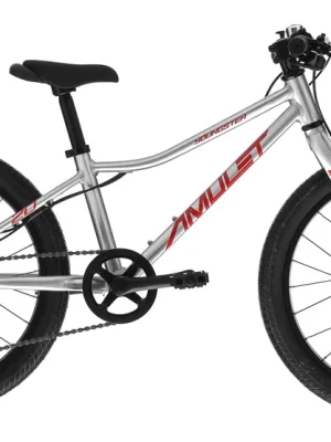Rychlé Dodání Amulet dětské kolo Youngster 20", alu brushed transparent/red