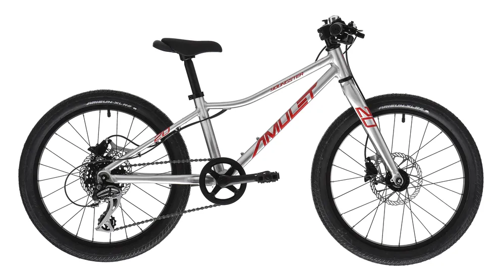 Rychlé Dodání Amulet dětské kolo Youngster 20", alu brushed transparent/red