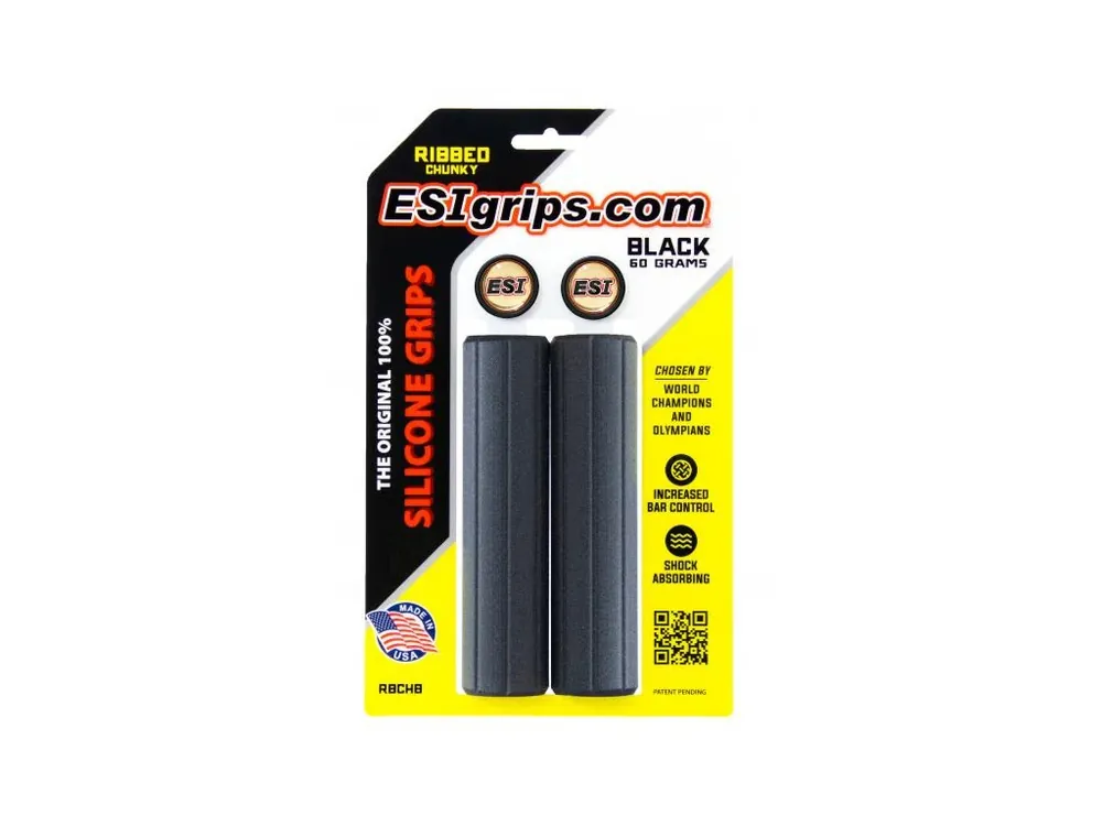 ESI grips Ribbed Chunky BLACK Cenový Hit