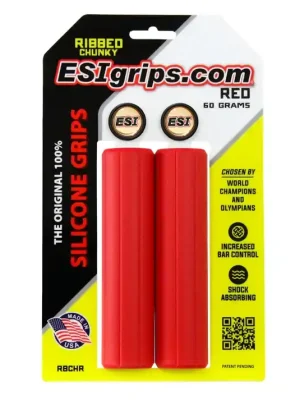 Bezpečná Platba ESI grips Ribbed Chunky RED