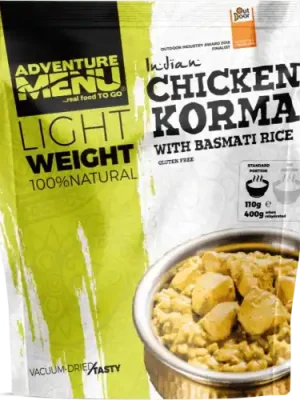 Autentický Adventure Menu LIGHTWEIGHT Kuře Korma s rýží basmati 115g