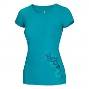 Dámské triko OCÚN Blooms T - Baltic Blue - vel. XS Výhodná Nabídka