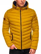 Nejlepší Volba Pánská zimní bunda OMBRE C368 mustard - vel. S