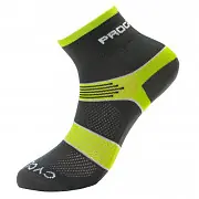 Víkendová Akce Cyklistické ponožky PROGRESS Cycling Sox - šedá/zelená - vel. 3-5