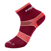 Cyklistické ponožky PROGRESS Cycling Sox - vínová/růžová - vel. 3-5 Nízká Cena