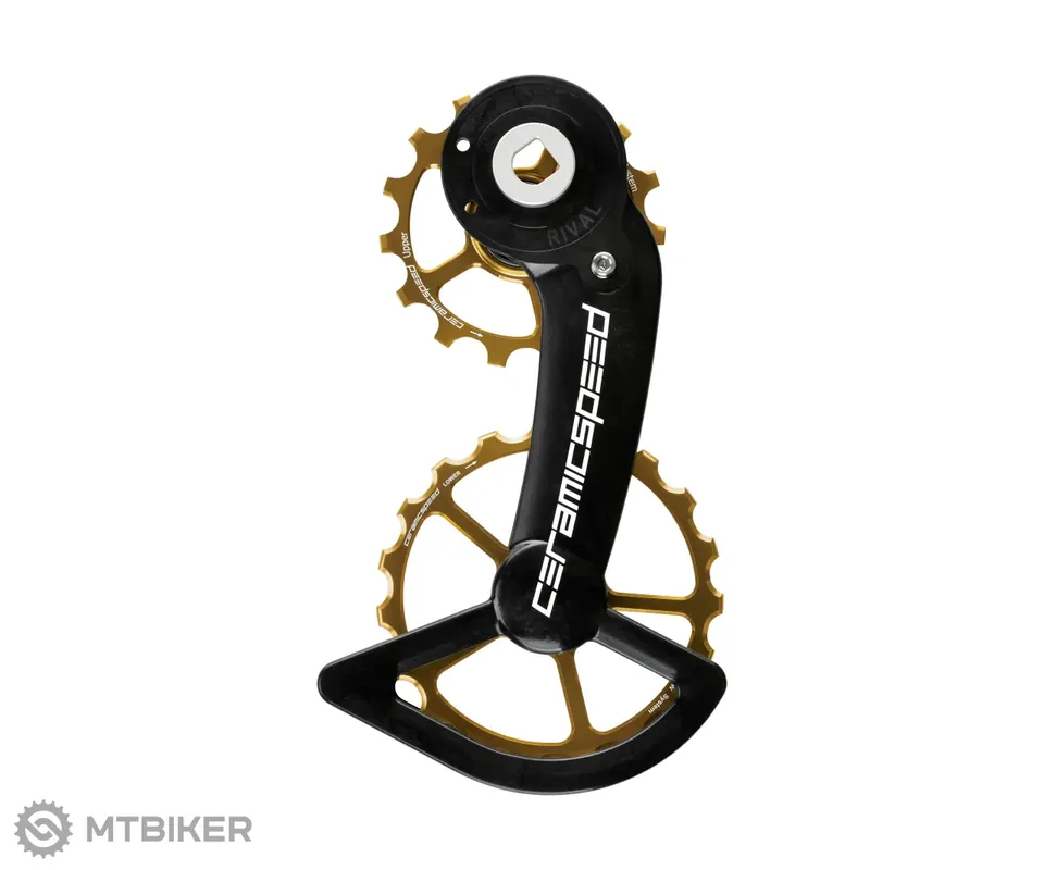 Nejprodávanější CeramicSpeed OSPW ramínko přehazovačky, SRAM RIVAL AXS, zlatá