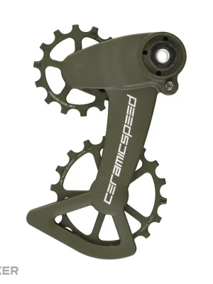CeramicSpeed OSPW X Coated ramínko přehazovačky, SRAM Eagle, Cerakote Limited Edition/Military Olive Akční Nabídka
