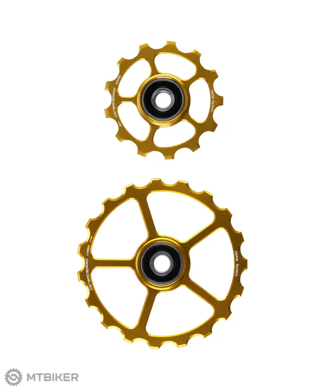 Časově Omezené CeramicSpeed Oversized kladky přehazovačky, 13/19T, zlatá