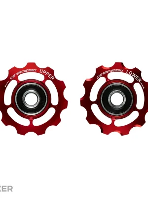 Pouze Dnes CeramicSpeed kladky přehazovačky, Campagnolo 11s, červená