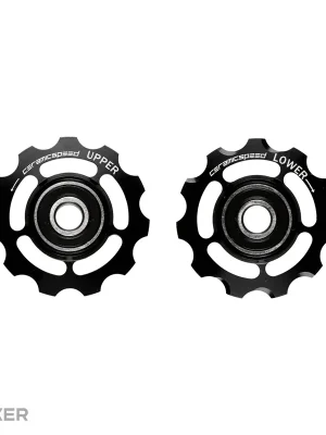 Poslední Šance CeramicSpeed kladky přehazovačky, Shimano 11s, černá