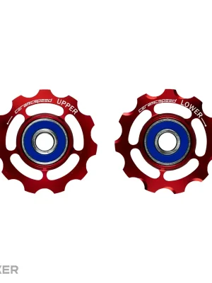 CeramicSpeed kladky přehazovačky, SRAM 9+10s, červená Nejlepší Volba