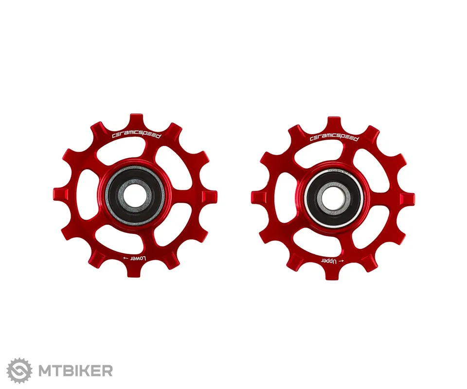 Zlevněný CeramicSpeed kladky přehazovačky, SRAM AXS Road, 12s NW, červená