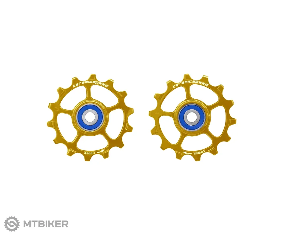 CeramicSpeed kladky přehazovačky, SRAM Eagle, 12s NW, Gold Omezená Nabídka