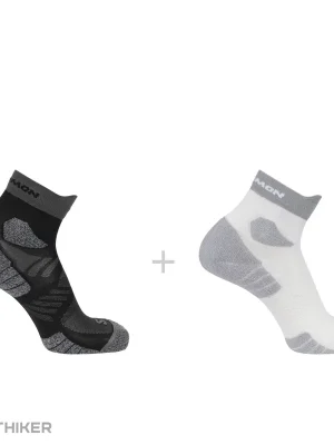 Salomon AERO ANKLE ponožky, 2-pack, bílá/černá Značkový